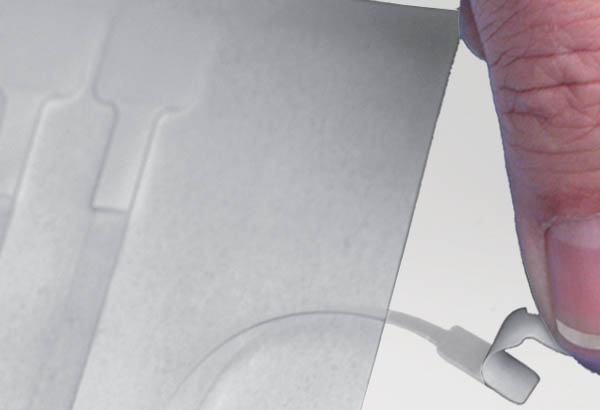 Wobbler adhésif 75 mm en feuille - 2 adhésifs permanents