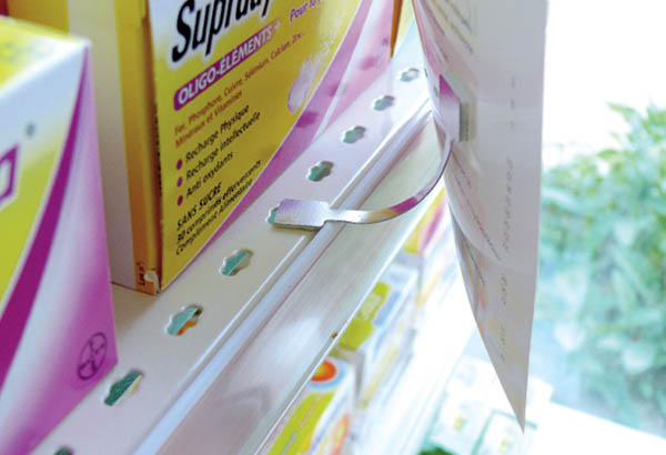 Twister métal 75 mm en feuille - 1 adhésif permanent et 1 adhésif non permanent - Lot de 1000