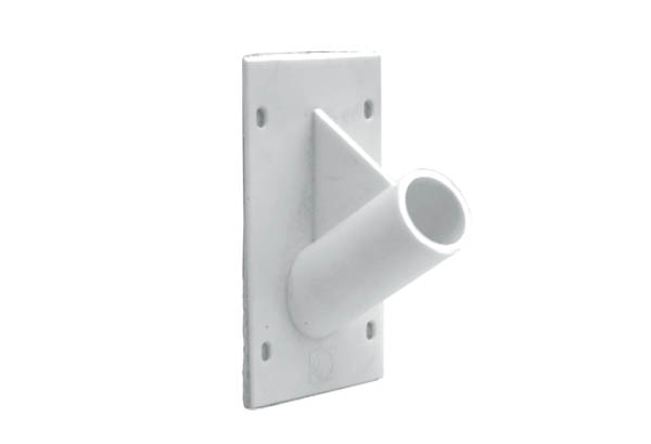 Porte-tube incliné à 60° avec support adhésif pour tube fendu de Ø 17 - 19 mm