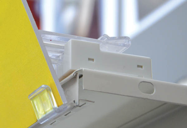 Bloc porte-fronton Multimag® magnétique 2 angles à poser - 1 panneau de 2 à 3 mm