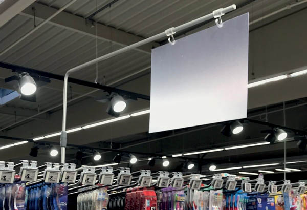 Potence murale réhaussée avec bloc magnétique télescopique - De 380 à 570 mm