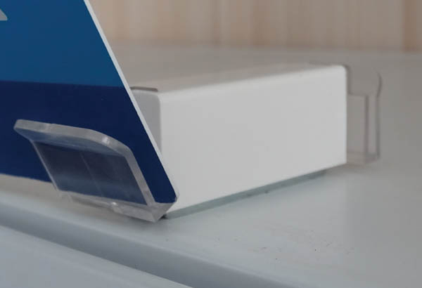 Bloc porte-fronton magnétique Promobase® 2 angles à poser - Panneau de 3 mm