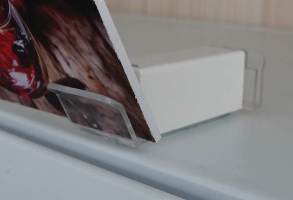 Bloc porte-fronton magnétique Promobase® 2 angles - Panneau de 5 mm