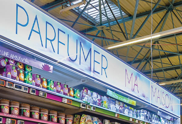 Fronton lumineux magnétique à poser avec rétro-éclairage LED - 330 x 600 mm