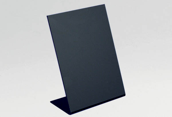 Porte-visuel incliné en ardoisine - Format A7 - Vertical