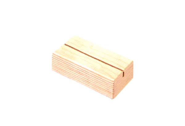 Socle rectangulaire de 105 x 50 x 30 mm en bois contreplaqué - Format A6