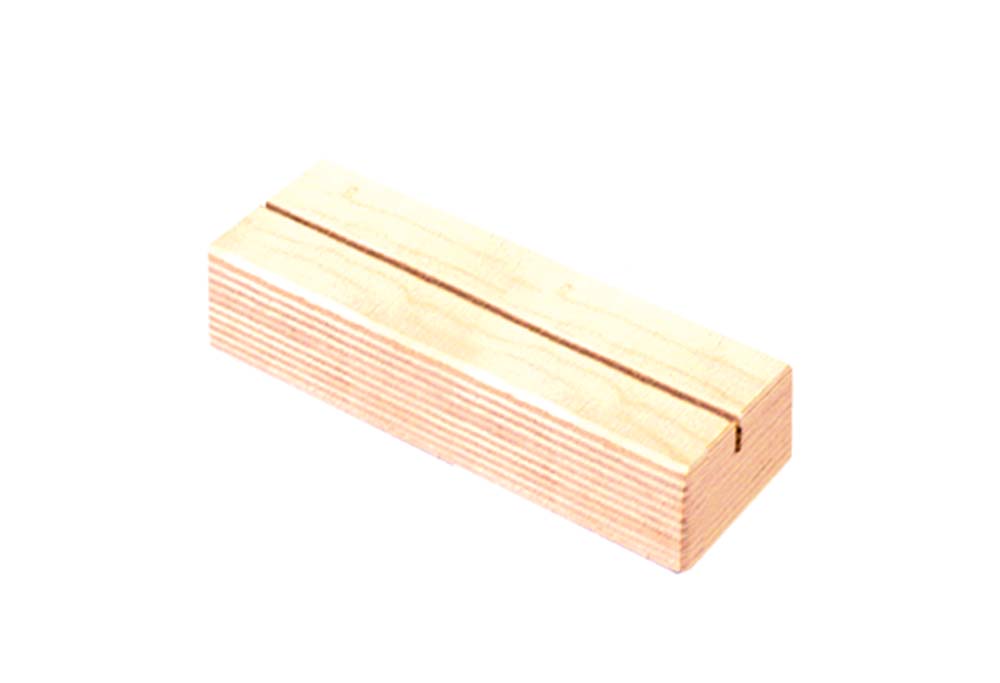 Socle rectangulaire de 150 x 50 x 30 mm en bois contreplaqué - Format A5