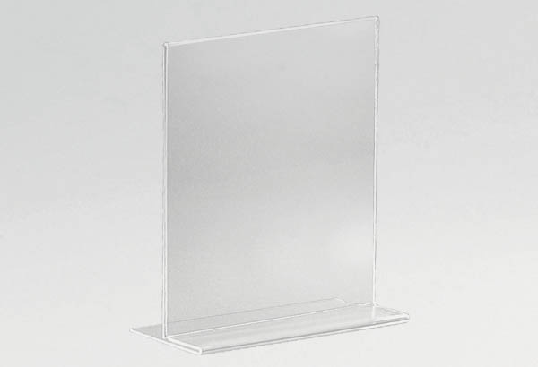 Porte-visuel 2 faces en PET transparent - Format A3 - Vertical