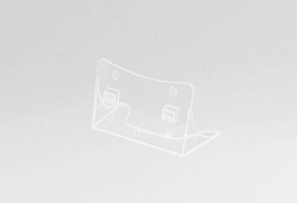 Socle en polystyrène pour porte-brochures format 1/3 A4 et A5