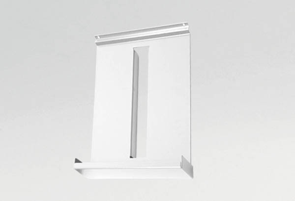 Lot de 2 porte-brochures bac en métal - Format A4