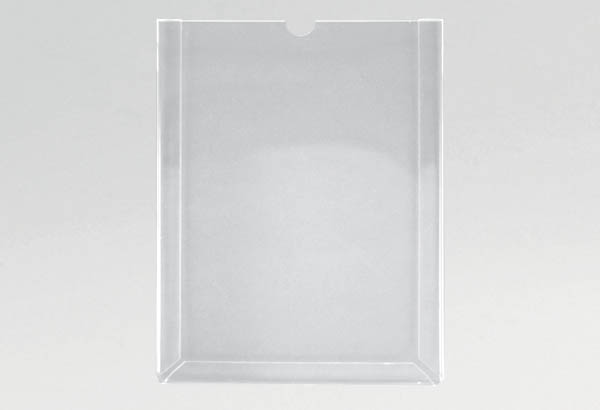 Pochette rigide en PET transparent avec onglet - Format A4 - Vertical