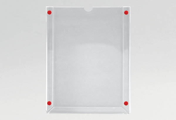 Pochette adhésif permanent PET transparent avec onglet - Format A5 - Vertical