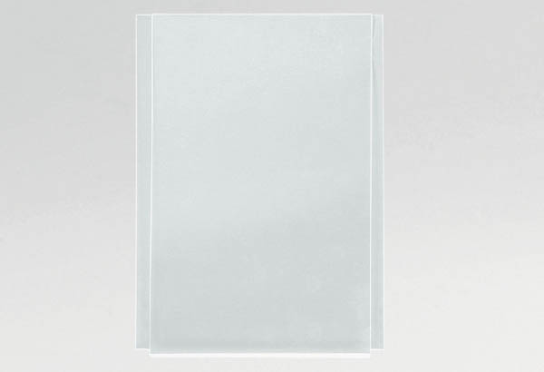 Porte-affiche simple plexi transparent pour système câble - Format A3 - Vertical