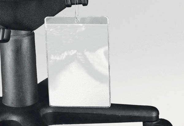 Pochette à suspendre 1 perforation PVC transparente - Format A4 - Vertical