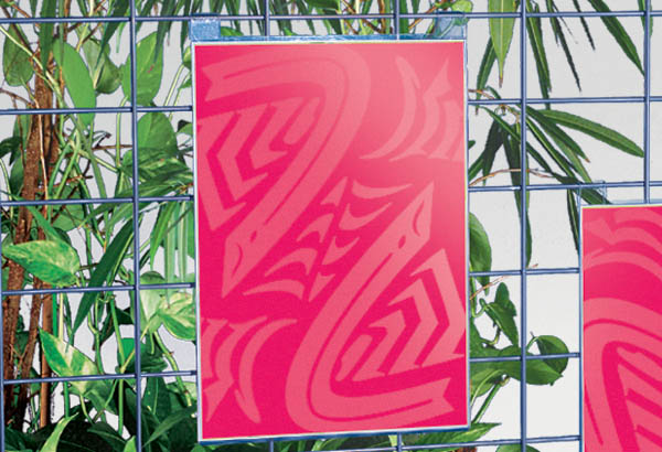 Pochette en plexi transparente pour grille d'exposition - Format A4 - Verticale