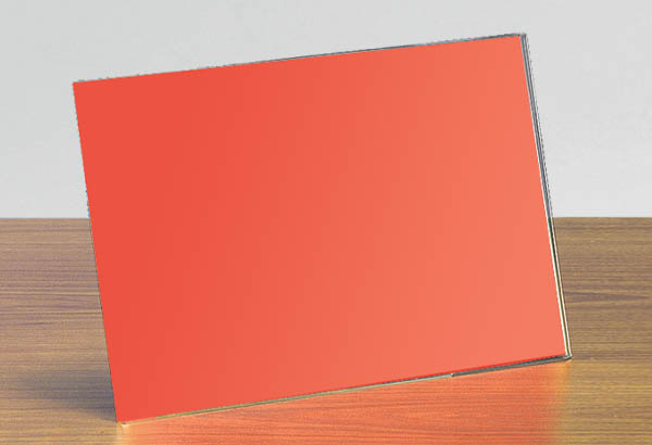 Porte-visuel incliné en PET transparent - Format A6 - Horizontal