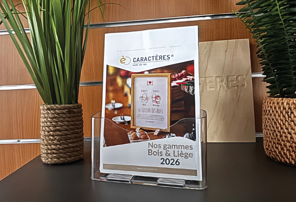 Porte-brochures 1 bac à poser en polystyrène - Format A5