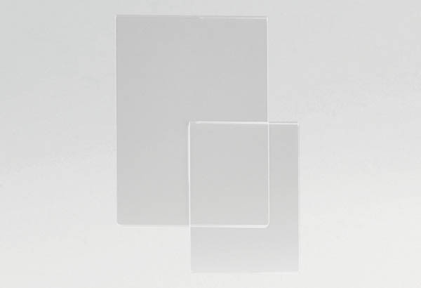 Pochette rigide en PET de 1 mm transparent - Format A5 - Vertical