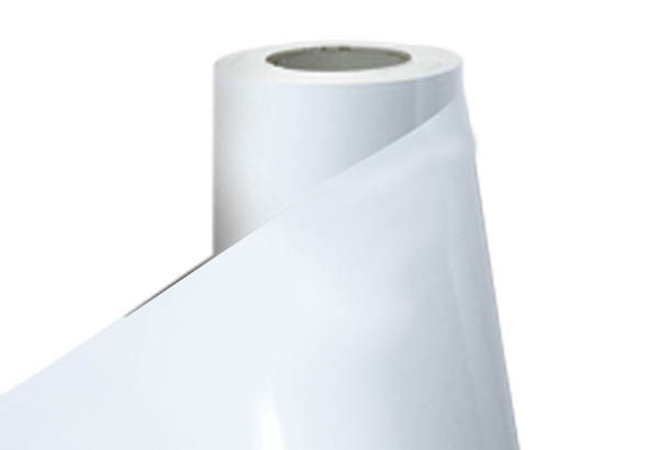 Bobine de vinyle adhésif Lettertac® de 615 mm x 30 m - Blanc brillant