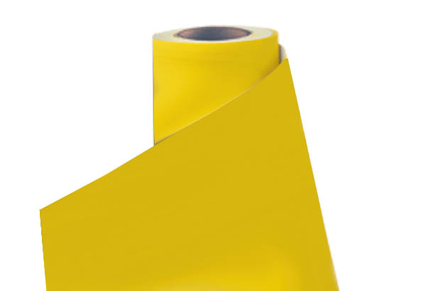 Bobine de vinyle adhésif Lettertac® de 615 mm x 30 m - Jaune citron brillant