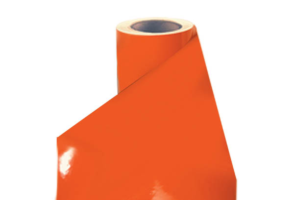 Bobine de vinyle adhésif Lettertac® de 615 mm x 30 m - Tomato brillant