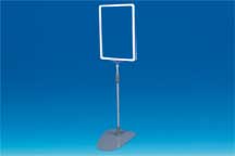 Kit cadre base métal tige 32 à 62cm - Cadre A4 - Blanc Kit cadre base métal tige 32 à 62cm - Cadre A4 - Blanc