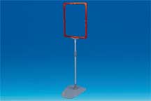 Kit cadre base métal tige 32 à 62cm - Cadre A4 - Rouge Kit cadre base métal tige 32 à 62cm - Cadre A4 - Rouge