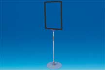 Kit cadre A4 base ronde métal-Noir Kit cadre A4 base ronde métal-Noir