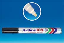 Feutre Artline®pointe biseautée 5 mm - Noir Feutre Artline®pointe biseautée 5 mm - Noir