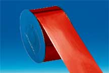 Rouleau de ruban Bolduc - 10 cm x 100 m - Rouge