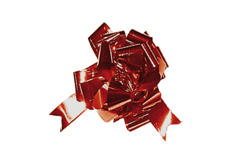 Noeud Bolduc - Diamètre 27 cm - Rouge