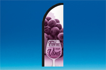 Voile polyester imprimée 60 x 190 cm - Voile foire aux vins Voile polyester imprimée 60 x 190 cm - Voile foire aux vins