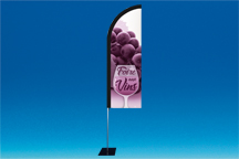 Kit drapeau sur mât - Voile foire aux vins Kit drapeau sur mât - Voile foire aux vins