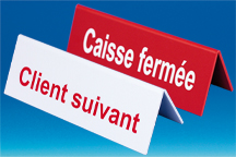 Chevalet de caisse - Client suivant