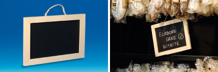 Ardoisine profil bois à suspendre ou poser format A5