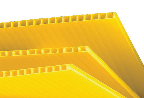 Plaques polypro alvéolaires