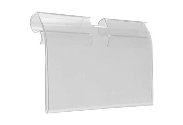 PE transparent pour broche avec retour avant - Encoche 10 mm - 45 x 65 mm