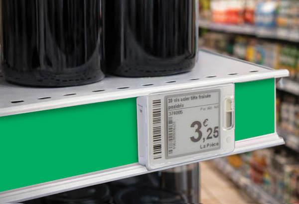 Bande décorative pour rail étiquette électronique de 100 m x 34 mm - Vert clair