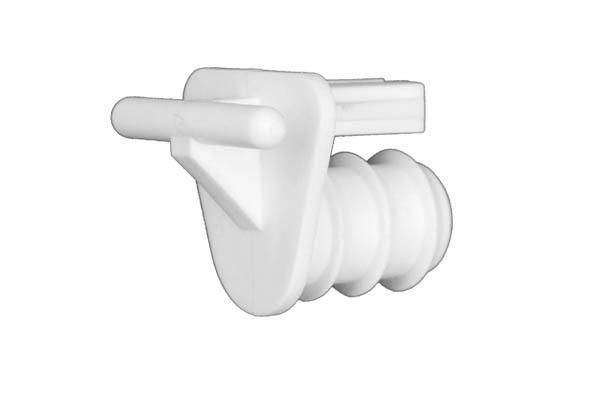 Embout broche perroquet pour tube de Ø 17 mm - Avec blocage