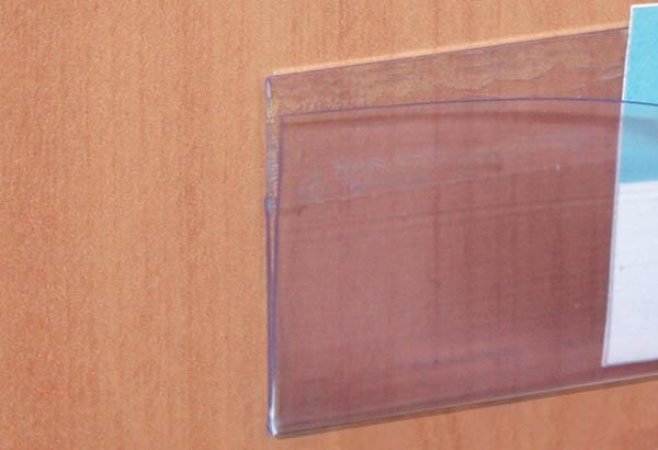 PE adhésif double face film plié en PET transparent - 30 x 1330 mm