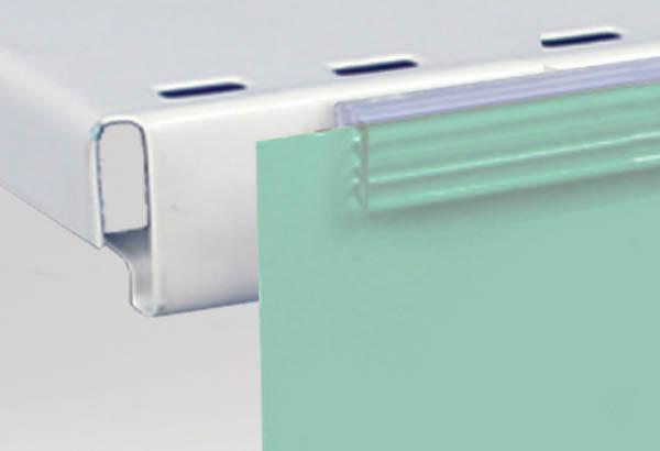 Accroche grip U facing avec adhésif et base de 20 mm - Longueur 75 mm