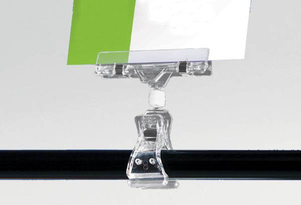 Pince articulée avec ressort métal et base tube - 80 x 12 mm