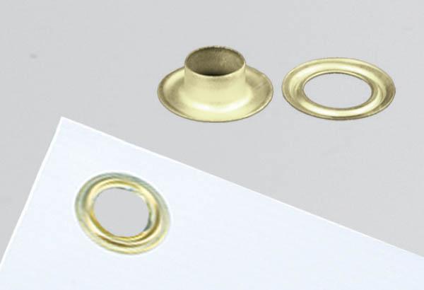 Oeillet de Ø 9.5 mm en métal pour calicot