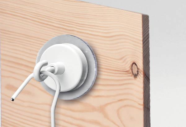 Platine adhésive ronde en métal de Ø 35 mm pour aimant