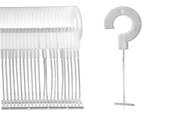 Lot de 5000 attaches nylon extrémité avec crochet en polypropylène - 25 mm