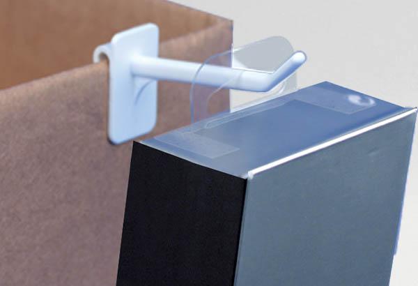 Hand-Tab Delta rigide en U en PET adhésivé - Poids maxi 400g - 62 x 35 mm