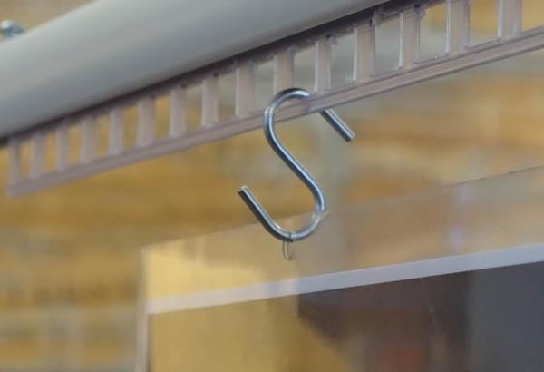 Crochet S en métal - Fil de Ø 2 mm - Hauteur 27 mm