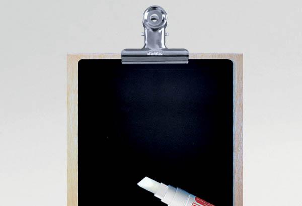 Pince à dessin nickelé avec ressort - Largeur 38 mm