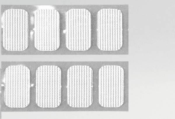 Ruban de 3840 pastilles adhésivées VELCRO® de 10 x 20 mm (crochet - boucle)