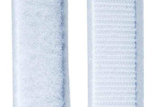 Ruban adhésivé CARAFIX® de 20 mm x 25 m blanc - Ruban boucle
